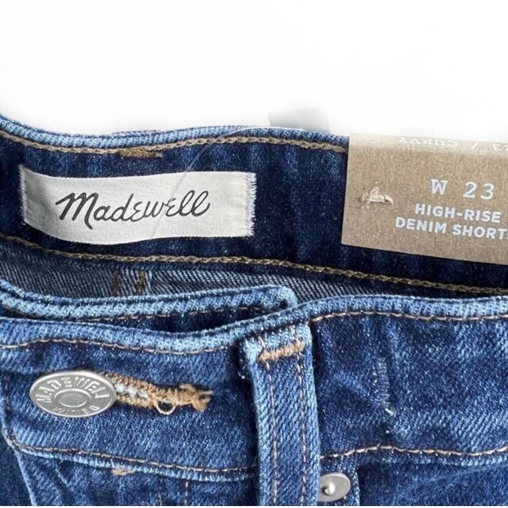 NEW Madewell Curvy High-Rise Denim Shorts 23 XS Canterdale Wash - Picture 4 of 8